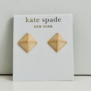 Kate Spade Square Pyramid Enamel Earrings